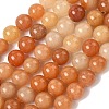 Natural Red Aventurine Bead Strands G-P257-02-10mm-01-2