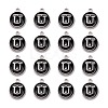 Platinum Plated Alloy Charms ENAM-S118-02U-P-2
