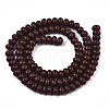 Opaque Solid Color Glass Beads Strands GLAA-R217-03-A01-2
