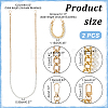 WADORN 2Pcs 2 Style Resin Imitation Pearl Crossbody Purse Straps FIND-WR0009-54-2