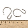 Non-Tarnish 304 Stainless Steel S-Hook Clasp STAS-C085-03H-P-3