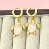 201 Stainless Steel Enamel Hoop Earrings FS-WG6C184-05-1