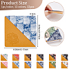12Pcs 12 Style Printed Imitation Leather Page Corners AJEW-GO0001-11-2