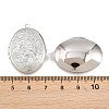 Rack Plating Brass Locket Pendants KK-K277-03P-3