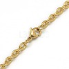 Trendy Unisex 201 Stainless Steel Cable Chain Necklaces X-NJEW-L043-18G-3