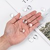 Transparent Half Round Glass Cabochons GGLA-R027-18mm-7