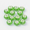 Handmade Glass European Beads GPDL25Y-17-1
