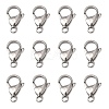 Tarnish Resistant Polished 316 Surgical Stainless Steel Lobster Claw Clasps X-STAS-R072-18A-1