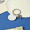 Alloy & 201 Stainless Steel Keychain KEYC-YW00102-11-1