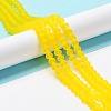 Transparent Glass Beads Strands X-EGLA-A034-T4mm-MD17-3