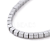 Electroplated Non-magnetic Synthetic Hematite Beads Strands G-G862-03F-3