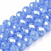 Electroplate Glass Beads Strands EGLA-A034-J6mm-A02-1