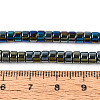 AB Color Plated Opaque Glass Beads Strands GLAA-T026-2x4mm-P16-4