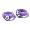 Opaque Acrylic Finger Rings RJEW-Q162-001C-4