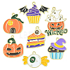 35Pcs 7 Styles Halloween Alloy Enamel Pendant ENAM-CJ0003-98-1