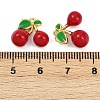 Brass Enamel Charms KK-L231-21G-04-3