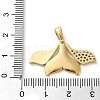 Brass Micro Pave Clear Cubic Zirconia with Acrylic Pendants KK-G483-09G-3