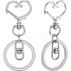 18Pcs Alloy Swivel Keychain Clasps KEYC-SP0001-48B-P-6