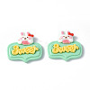Opaque Resin Cabochons LS-CRES-P023-01G-1