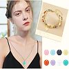 48Pcs 8 Colors Spray Painted Alloy Charms FIND-FH0002-71-5