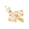 Shell Pearl Beads Glass Pendants PALLOY-MZ00432-01-4