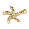 Brass Micro Pave Cubic Zirconia Pendants LS-KK-K305-11E-G-2