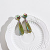 Teardrop Resin Dangle Stud Earrings WGCAAC8-01-1