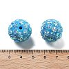 Acrylic Rhinestone Ball Beads OACR-A035-01F-3