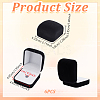 Plastic Cover with Velvet Brooch Packing Boxes VBOX-WH0012-04B-2