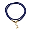 Nylon Milan Cord Necklace Making MAK-M028-01G-08-2