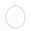 Brass Initial Letter U Link Chain Necklace Bracelet Anklet SJEW-JS01235-6