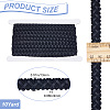 PU Leather with Polyester Ribbon WL-WH0011-01-2