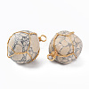 Natural Howlite Pendants G-N332-50-01-3
