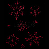 Snowflake Pattern Hotfix Rhinestones DIY-WH0430-205C-7