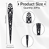 20Pcs Hollow Iron Hairpins AJEW-GL0002-32-2