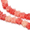 Synthetic Coral Dyed Carved Beads BSHE-H114-02F-2
