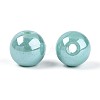 Electroplate Round Glass Beads Strands EGLA-T029-07E-2