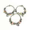 Mixed Style Alloy European Style Beads Bracelets BJEW-P049-19-2