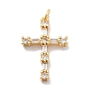 Brass Micro Pave Cubic Zirconia Pendants KK-M305-01G-03-1