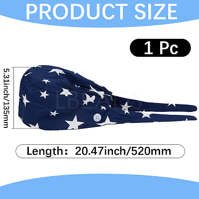 1Pc Cotton Dustproof Hats AJEW-CY0002-35A-1