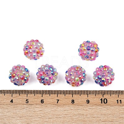 AB-Color Resin Rhinestone Beads RESI-S315-12x14-11-1