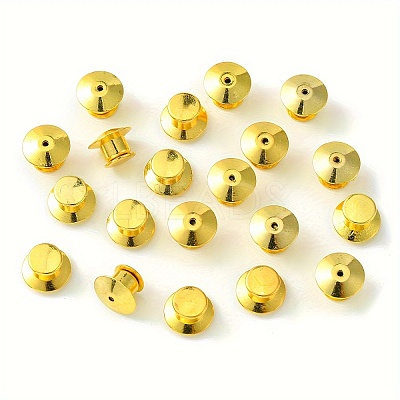 Alloy Secure Locking Pin Backs JEWB-YW0001-03G-1