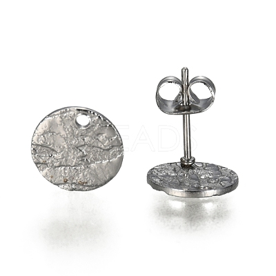 Non-Tarnish 304 Stainless Steel Stud Earring Findings STAS-I157-11A-P-1