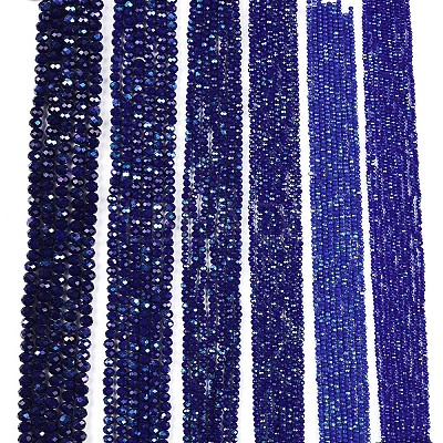 Electroplate Opaque Solid Color Glass Beads Strands EGLA-A044-P2mm-L07-1