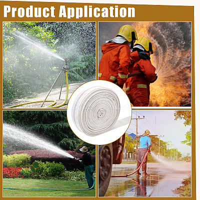 1 Roll PVC & Polyester Garden Water Hose AJEW-BC0011-18B-1