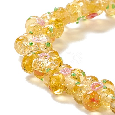 Handmade Lampwork Beads Strands LAMP-D015-08J-1
