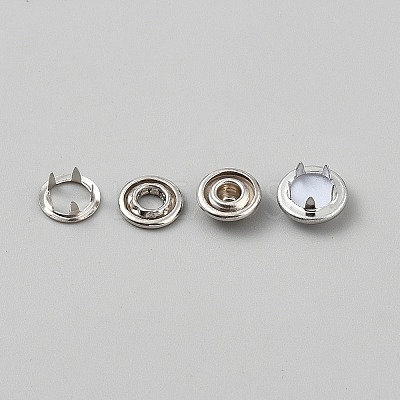 Resin Snap Buttons BUTT-WH0024-051B-1