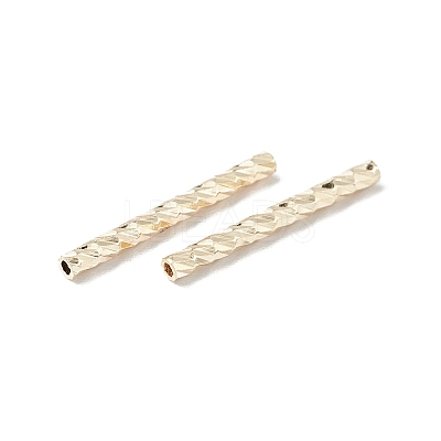 Rack Plating Brass Straight Tube Beads LS-KK-WH0061-03B-G-1