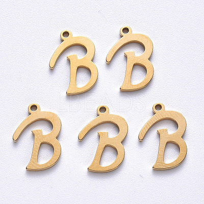 PVD Vacuum Plating 201 Stainless Steel Charms STAS-R105-B-G-1