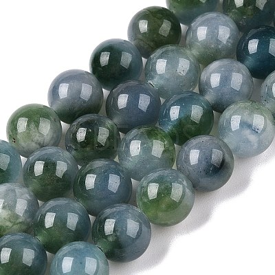 Dyed Natural White Jade Beads Strands G-T138-8mm-2104-1